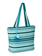 ALII AND ALIIZEY Women's Tote Bag (Teal & Gold) contemporary