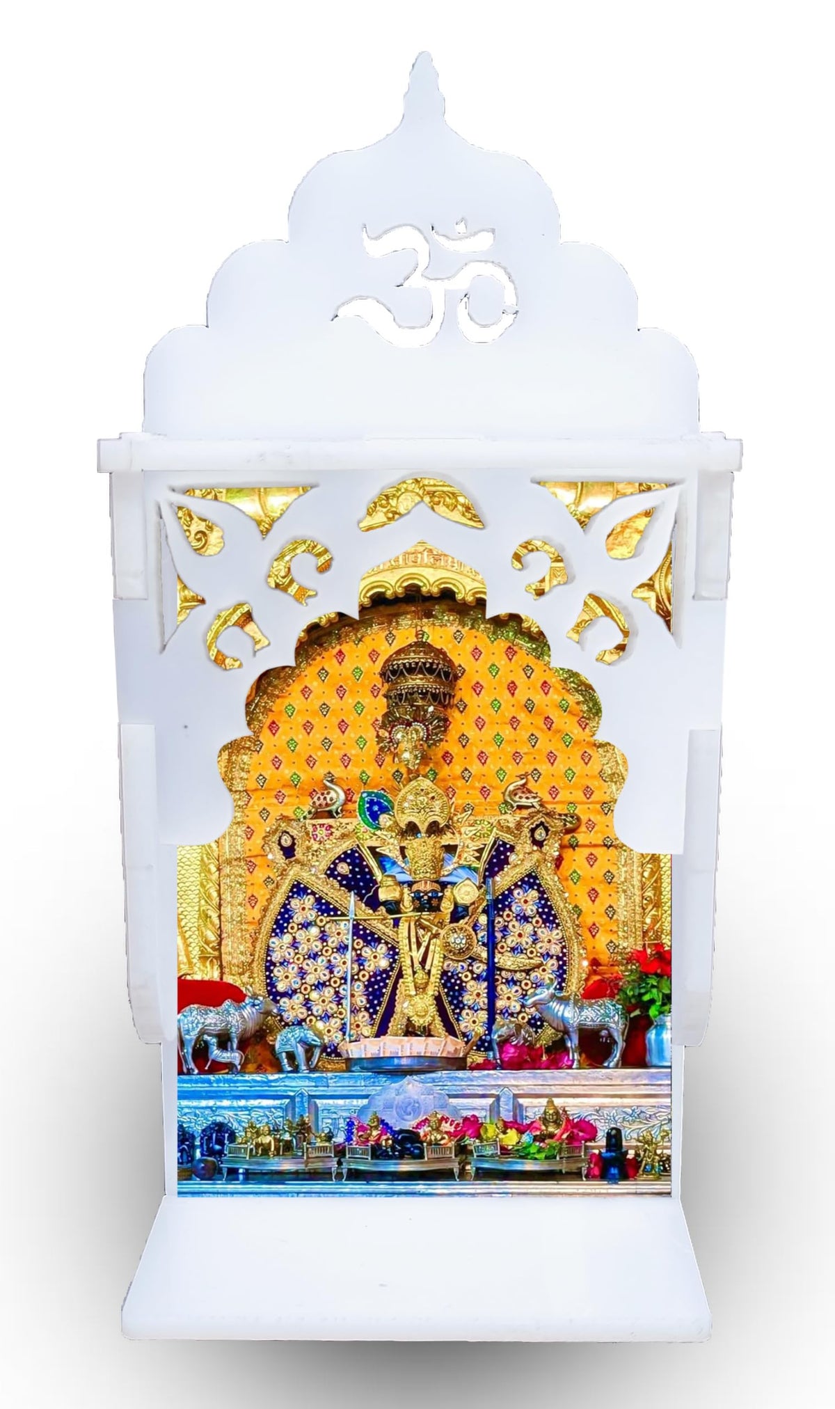 NIYA KRAFTS-DECORATE YOUR HOME Sanwariya Seth ji Temple Car Dashboard 10 Cm, Perfect for Car Dashboad