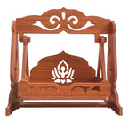DIVOKAH® MDF Laddo Gopal Jhula/Swing/Jhoola for Krishna Janmashtami/Bal Gopal/Laddu Gopal/Kaanhaji/Hindola Celebrations (8 MM Plywood Thickness) (WDN 8INCH Zula)