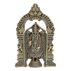 ARTVARKO Brass Tirupati Balaji Venkateshwara Murti Idol Statue Lord Srinivasa Pooja Home Office Temple Decor Gift 6 Inch