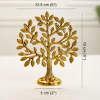 BEHOMA Brass (6 inch) Kalpvriksh Tree with Birds Set - Set of 5