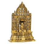 ARTVARKO Pure Brass Mahavir Swami 24 Jain Tirthankar Murti Lord Mahaveer Ji Jain Puja Décor & Gift 12 Inch