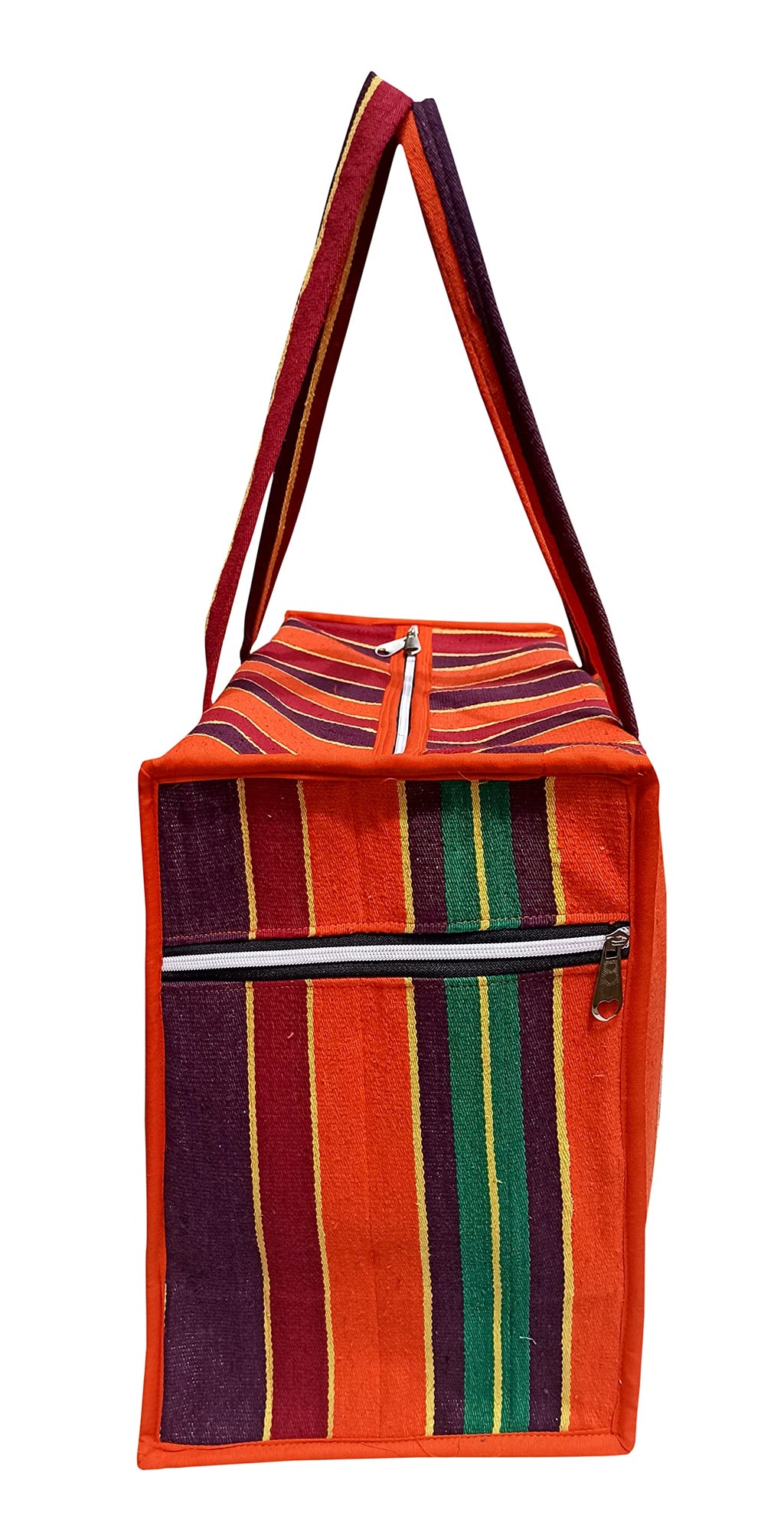 Solance Solapur Eco Cotton Shopping Bags for Carry Milk Grocery Fruits Vegetable with Reinforced Handles jhola Bag - Kitchen Essential