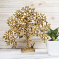 ARTVARKO Brass Tree of Life Sucess Birds Sitting on Tree's Branch Traditional Decorative Kalpavriksha Vastu Fengshui Decor Showpieces for Home Office Gift 12 Inch.