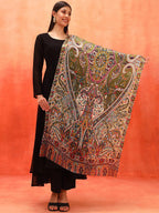 Pashmoda Women Royal Embers Fine Soft Bamboo Fibre Stole (Size 28x80in, 71x203cm) ISST33