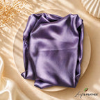 Leaf & FEATHER™ Muna Satin Hijab Scarf for Women | 200 x 70 cm | Silky Smooth & Lightweight | Daily and occational wear (Lavender)
