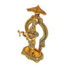 KridayKraft Lord Krishna Metal Statue,Krishna Murti Playing Flute for Temple Pooja,Decor Your Home,Office & Gift Your Relatives,Showpiece Figurines,Religious Idol,Gift Article...