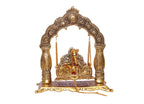 KridayKraft Metal Laddu Gopal Palna,Krishna Jhula Metal Statue for Temple Pooja,Laddu Gopal Jhula,Decor Your Home &Religious Idol Gift Article,Showpiece Figurines,God Idol...