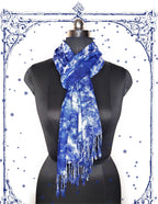 Chandwasia Rayon Shades Shibori Pattern Scarf, Scarves, Viscose Fabric Stole & Shawl Design for Men & Women for Summer & Winters