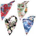 4Pcs Hair Bandanas for Women, Head Scarf for Women Bandana Scarf Headscarf Lightweight Fabric, Elasticated Back Ensures a Secure Fit for Most Head Sizes, No Slipping, Pulling or Discomfort During Use