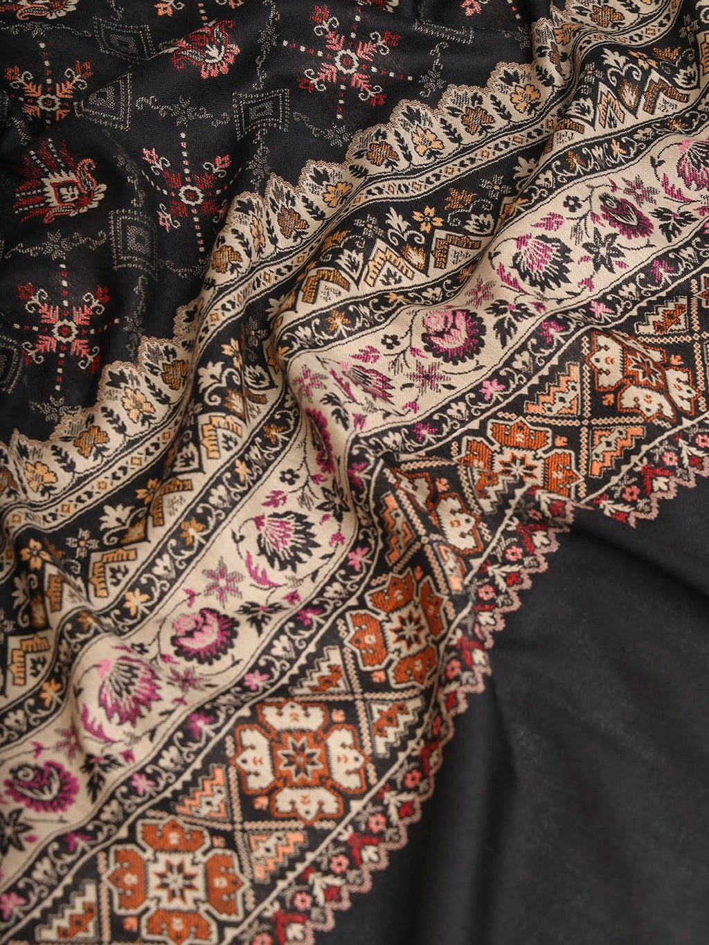 Pashmoda Women Zarif Woven Design Jamawar Shawl (Size 101X203 CM)