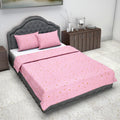 Divine Casa Pastel Moon Print Double Bed Bedspread Set – 87x90 Inches – Lightweight with 2 Pillow Covers – Dream a Little Dream Theme Kafalo