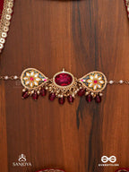 SANJOYA BY EVERSTYLISH Nilachandrika Moonlight Of The Blue Sky Handmade Kundan Set With Necklace And Earrings Lightweight Jewelry For Women | Party, Festive, Wedding & Gifting (Red)