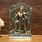 ARTVARKO Brass Kali Maa Murti | Maha Kali | Mahakali | Kalika Maa Statue Sculpture Idol Murti Decor Size Height 11.5 Inches