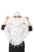 PRACHARAN Cotton Innovative Stylish Big Square Printed Pattern Fancy Scarf With Sun Protection Cover Face Cotton Driving Scarf for Women's and Girls