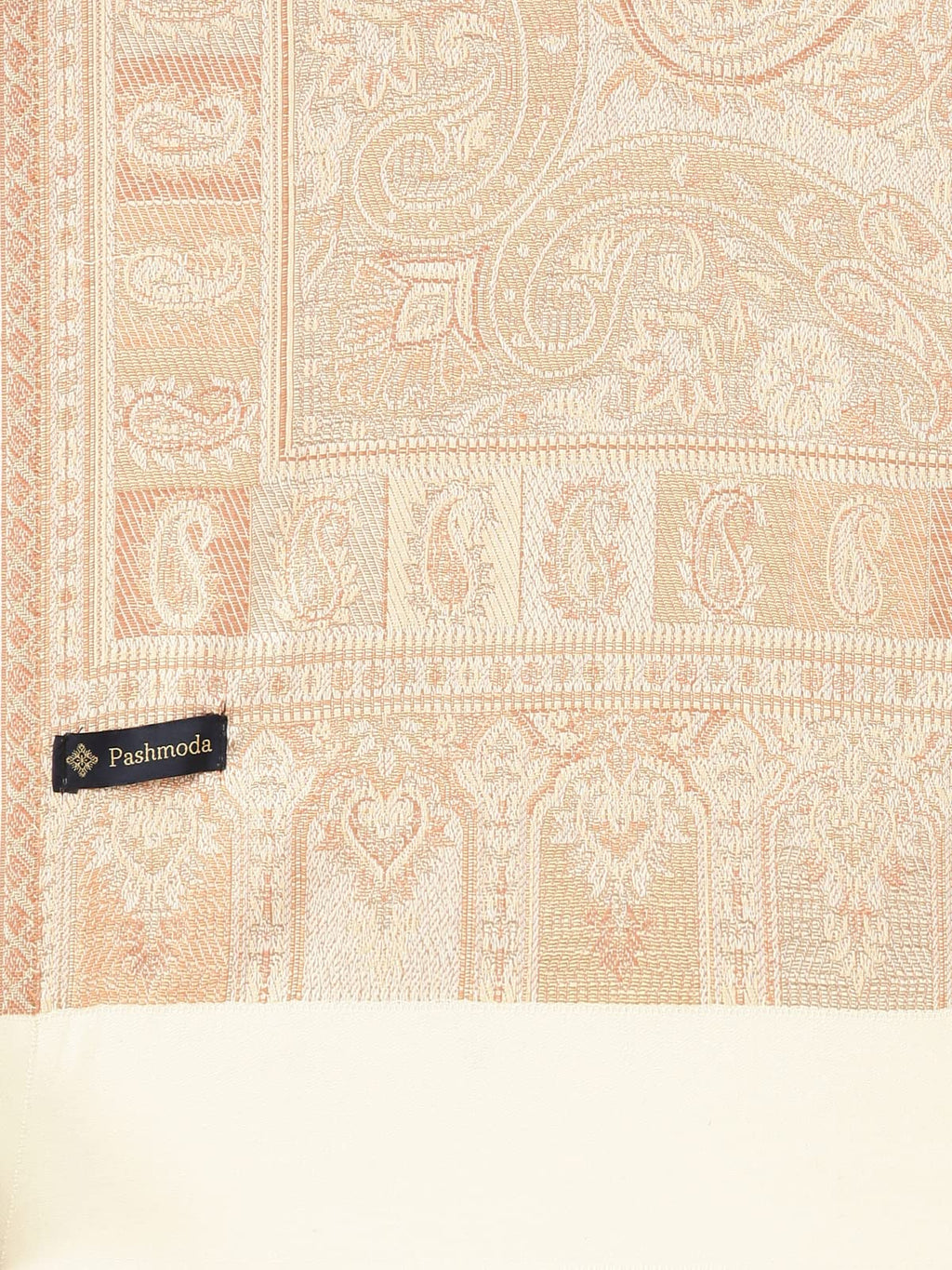 Pashmoda Women Dil-kash Kashmiri Royal Paisley Design Jamawar Shawl (Size: 101 X 203 Cms)