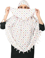 VASTTRAM Women's Pure Cotton Long Scarves Scarf Cum Mask usable for Driver Anti Pollution Full Face Cover With UV Sun Rays Protection