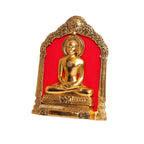 KridayKraft Metal Mahavir Swami Statue for Table & Wall Hanging Decorative for Home,Office,Gift for Having House Warming,Mahvir Swami Idol Showpiece Figurines..., Gold