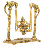 Prince Home Decor & Gifts Ganpati Jhoola Murti for Home Decor, Mother/Father's Day, Anniversary, Birthday (Multicolour, Standard).
