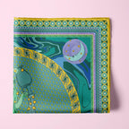 ULOS Women's Zodiac Signs Print Satin Scarf - Neck Scarf (Square) (22x22) (12 Designs)