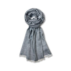 FAHABO Shimmer Woven Cotton Blend Scarf for Women – Lightweight Hijab & Stole Wrap | 73 x 29 Inches (Black)