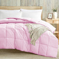 Luxury 100 GSM Summer Comforter Double Bed All Season AC Comforter/Blanket/Duvet Soft & Breathable Lightweight (90 X 100 Inches) - Double Bed Comforter - Baby Pink Color Kafalo