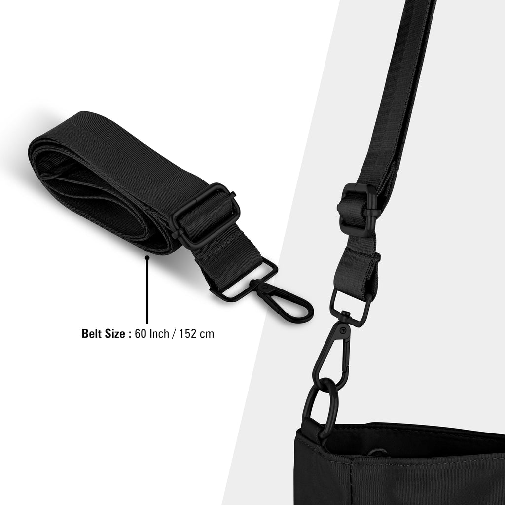 Premium Large Capacity Everyday Tote Bag for Women with Zipper Closure and Multi Pocket Storage (BLACK)