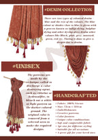 Chandwasia Rayon Design Trendy Stole Scarf Shawl | For Travel Casual Office Outdoor Styling | Rayon Fabric Printed Pattern Soft Texture Fringed Edges | Unisex Accessory For All Seasons - Rusty Red
