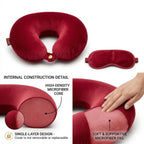Skylofts Most Creative Eye Masks with Ice Pack Sleeping Mask for Travelling (Black)