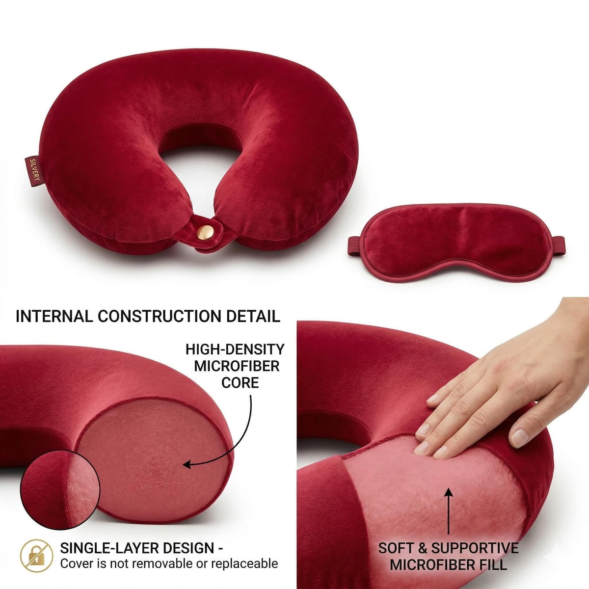 Skylofts Most Creative Eye Masks with Ice Pack Sleeping Mask for Travelling (Black)
