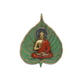 Prince Home Decor & Gifts Metal Leaf Buddha Hanging for Home Décor