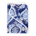 Divine Casa Floret 100% Cotton Single Kids Dohar | 120 GSM | Soft & Lightweight Throw Blanket | Cozy & Breathable Bedding | All-Season Comfort | 140 x 100 CM, Dazzling Blue Kafalo