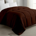 MeckHome Culture MHC- 800 Series Quilted Comforter 300-GSM Microfiber Soft/Fluffy Hypoallergenic Comforter/Quilt/Dohar/Rajai for (90 x 100 Inches) Double Bed Comforter -Chocolate Brown Kafalo