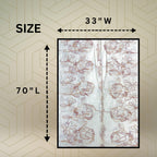 FAHABO Scarf Woman Pleated Cotton Scarves with Embroidery and Tassels | Hijab Scarf | Headscarf | Neck Scarf | Stoles | Wraps (Daisy Cream -1)