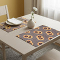 PRAKARTIK BY INDUARTS Dining Table Mats Set of 2 - Sunflower Animal Print Theme,Digital Print, Washable, Indoor/Outdoor, Heat-Proof, Wipe & Clean (47X33 cm) Yellow & Brown Kafalo