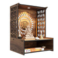 Rellon Industries Temple for Home, Mandir for Home for Pooja Mandir for Home Beautiful Wooden Temple for Home Pooja Stand for Home and Office with LED Spot Light mandir (A2)