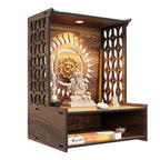 Rellon Industries Temple for Home, Mandir for Home for Pooja Mandir for Home Beautiful Wooden Temple for Home Pooja Stand for Home and Office with LED Spot Light mandir (A2)