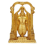 ARTVARKO Brass Tirupati Balaji Venkateshwara Idol Vishnu Chakra Namah Shankh Statue Murti Lord Srinivasa for Home Office Temple Decor Gift 8 Inch