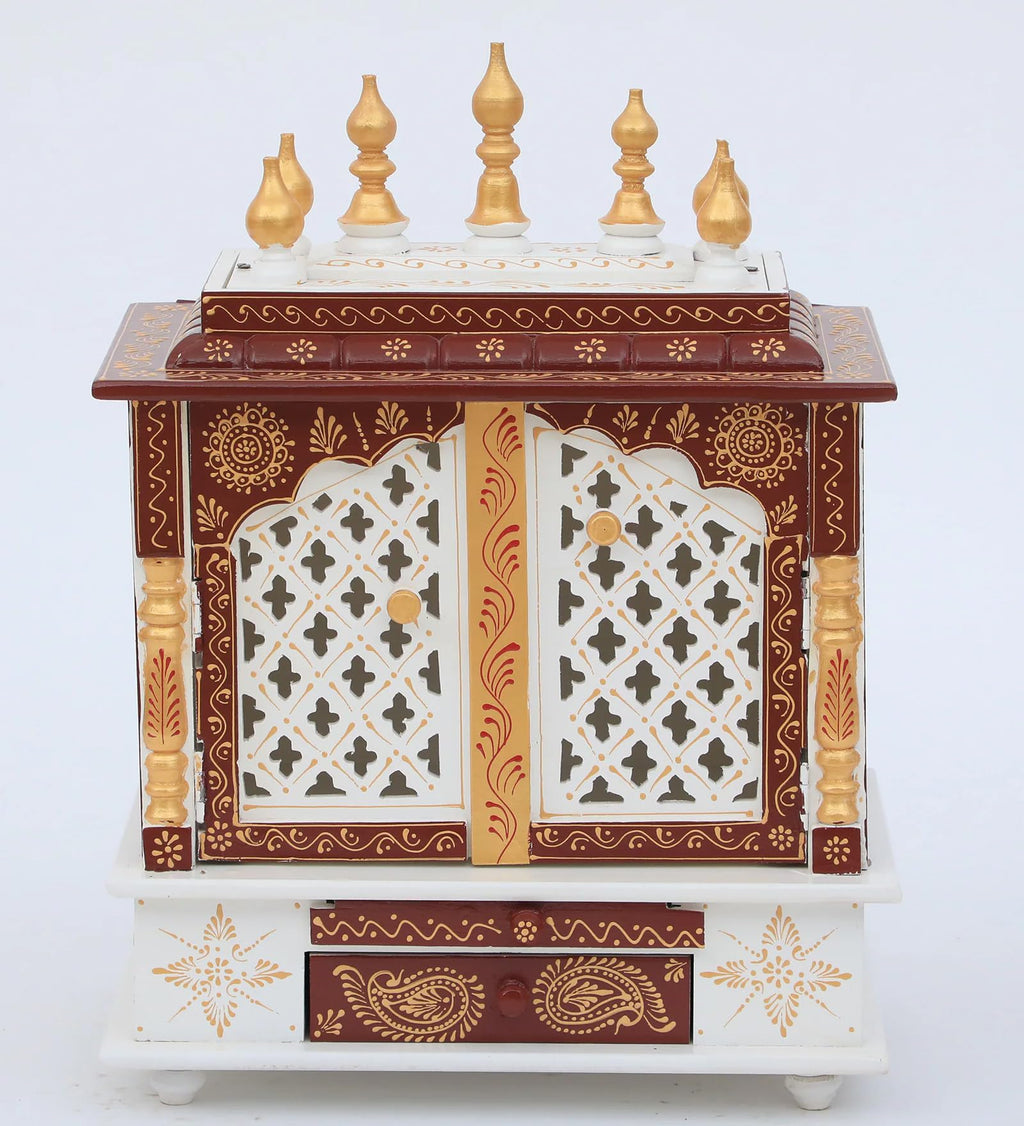 Kamdhenu Art and Craft Wooden Temple/Home Temple/Pooja Mandir/Pooja Mandap/Temple for Home (Cpjali60 Cm)