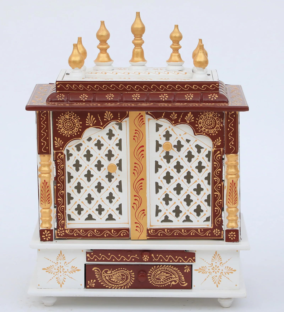 Kamdhenu Art and Craft Wooden Temple/Home Temple/Pooja Mandir/Pooja Mandap/Temple for Home (Cpjali60 Cm)