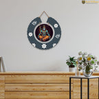 Artvibes Bajrangbali Round Shape MDF Wooden Wall Art for Home Decoration | Spiritual Decor Items | Wall Art Paintings | Wall Poster | Wall Accents| Stylish Modern Artwork | Gift Items (WH_9811N)