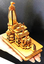 HaridwarDivine Light Weight Shri Ram Mandir Ayodhya 3D Model Wooden Hand Carved Temple