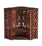 RANDOM Wall Mounted Mandir/Temple, Wooden Pooja Stand for Home, Wall Hanging Temple for Home, Office (12.5 x 12.5 x 16)