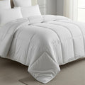 MeckHome Culture MHC- 800 Series Quilted Comforter 300-GSM Microfiber Soft/Fluffy Hypoallergenic Comforter/Quilt/Dohar/Rajai for (92 x 106 Inches) King Size Comforter -White Kafalo