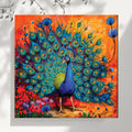 Canvas Dancing Peacock Painting For Wall Vastu ArtX