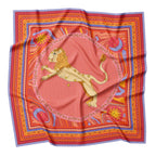 ULOS Women's Zodiac Signs Print Satin Scarf - Neck Scarf (Square) (22x22) (12 Designs)