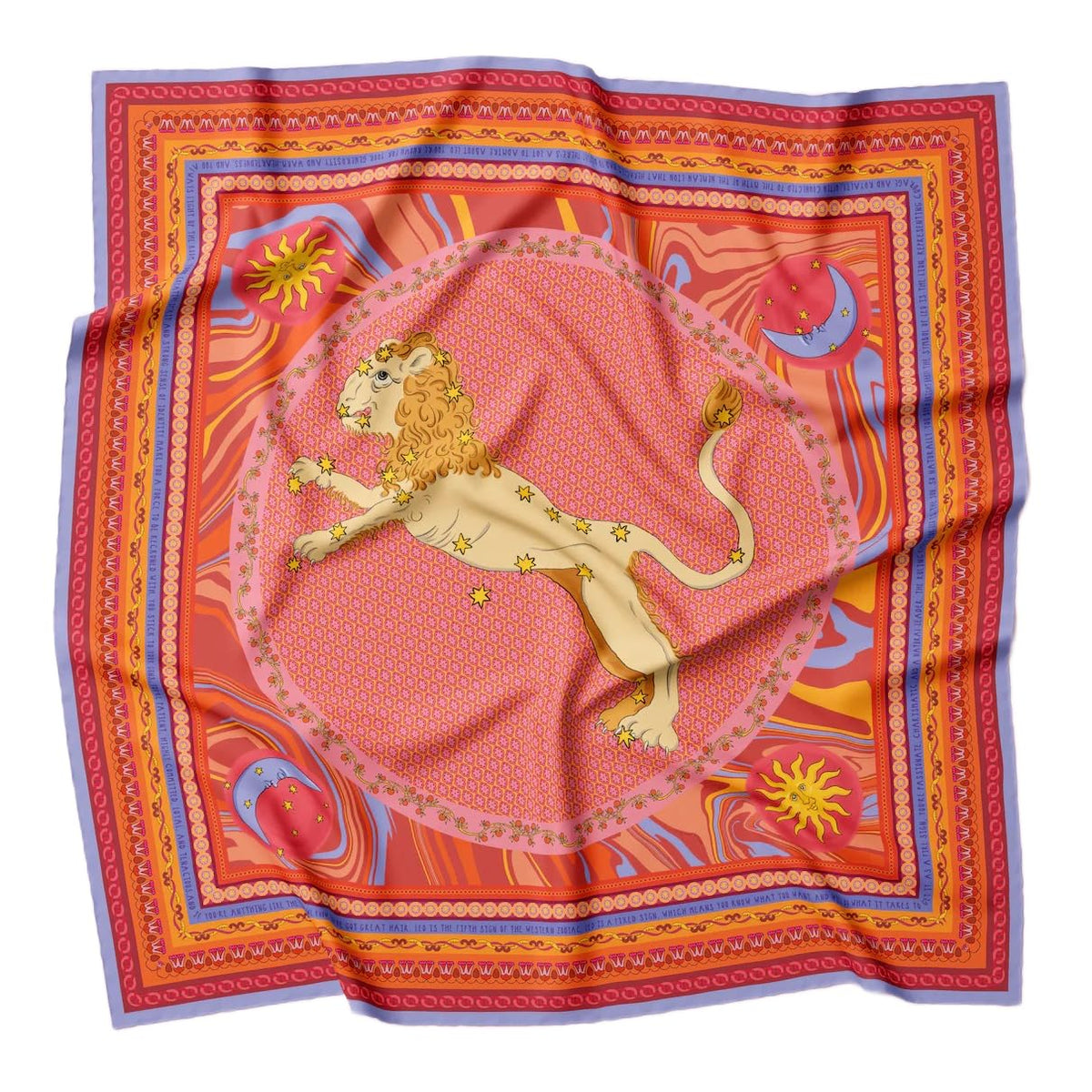 ULOS Women's Zodiac Signs Print Satin Scarf - Neck Scarf (Square) (22x22) (12 Designs)