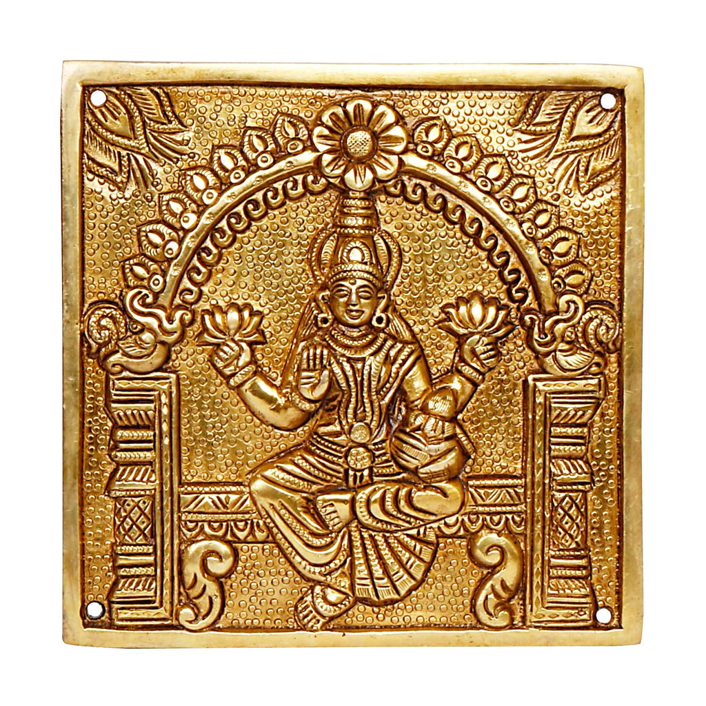 ARTVARKO Brass Ashtalakshmi Laxmi Set of 8 Pcs Ashta Lakshmi Wall Hanging Luxmi for Diwali Pooja Mandir Temple Office Décor Gift 6 Inch