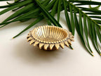 Kridaykraft Decorative Sunflower Diya Set, Gold-Plated Metal, Pack of 6 Pcs, Traditional Festival Lights