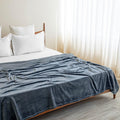 HOMEMONDE Premium Plush Solid Summer Double Bed Dohar/AC Blanket | 220 GSM Reversible Lightweight Cozy Soft for Bed, Sofa, Couch, Travel & Camping | 229x229 cm – Frost Blue Kafalo